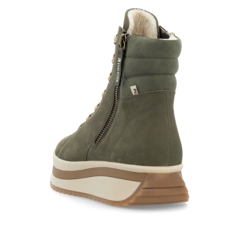 Rieker Artikelnummer W0962-54 Rieker Damen Sneaker High Khaki