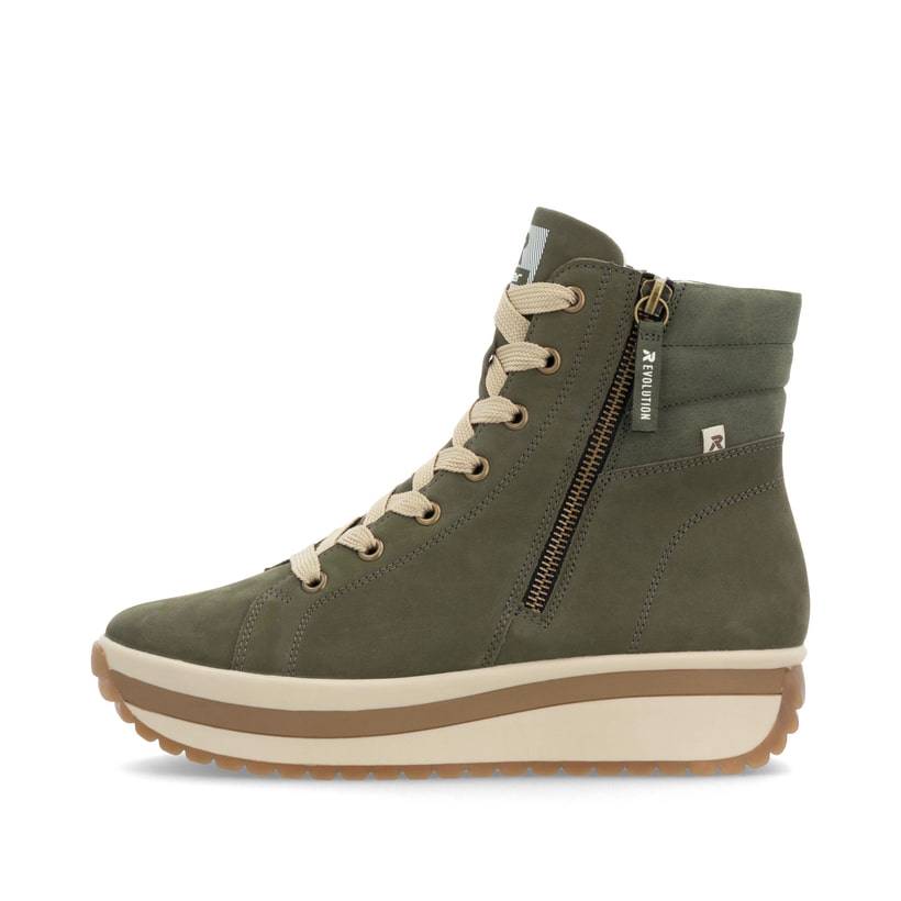 Rieker Artikelnummer W0962-54 Rieker Damen Sneaker High khaki