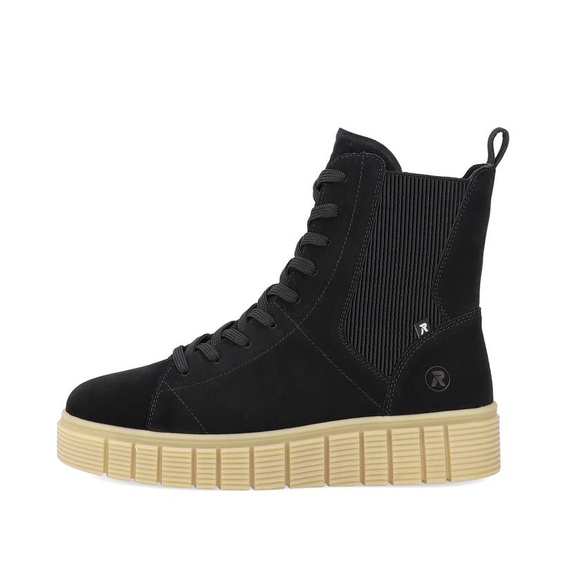 Rieker Artikelnummer W1061-00 Rieker Damen Chelsea Boots urban-black sand-beige