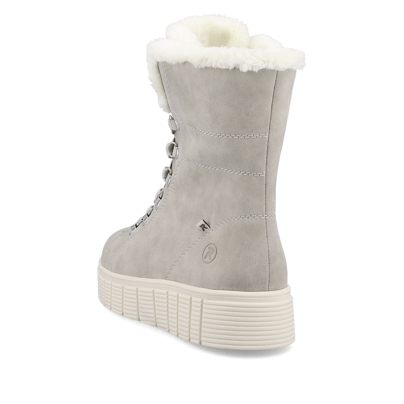 Rieker Artikelnummer W1070-40 Rieker Damen Schnürstiefel Platinum Grey