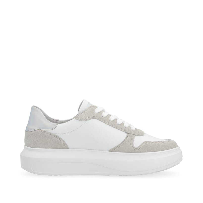 Rieker Artikelnummer W1200-81 Rieker Damen Sneaker Low Clear-white Dust-grey