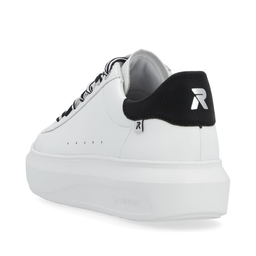 Rieker Artikelnummer W1201-80 Rieker Damen Sneaker Low Crystal-white Deep-black