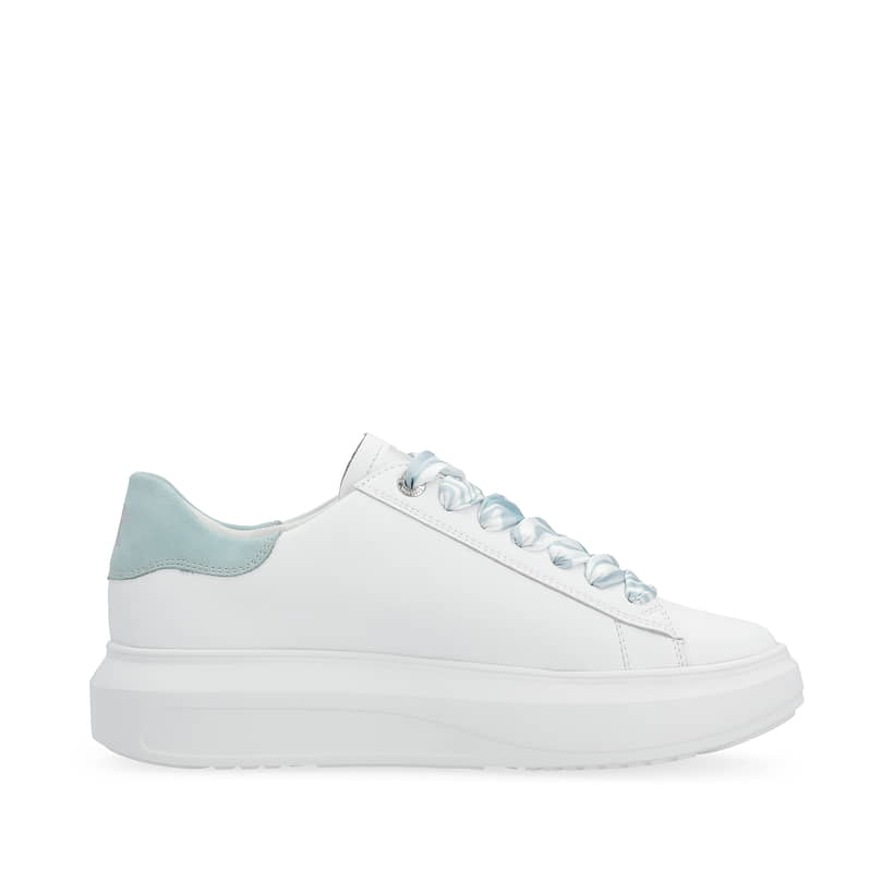 Rieker Artikelnummer W1201-81 Rieker Damen Sneaker Low Clear-white Ice-blue