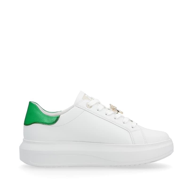 Rieker Artikelnummer W1202-81 Rieker Damen Sneaker Low Crystal White Metallic-green