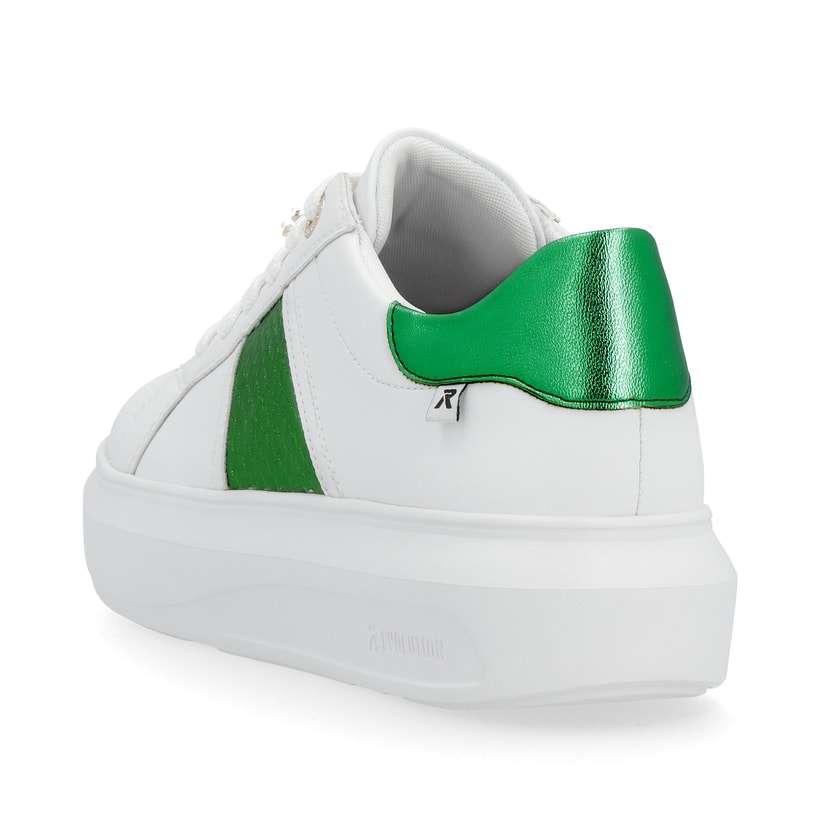 Rieker Artikelnummer W1202-81 Rieker Damen Sneaker Low Crystal White Metallic-green