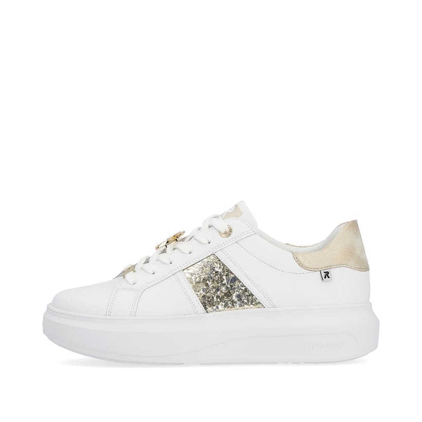 Rieker Artikelnummer W1202-82 Rieker Damen Sneaker Low swan-white gold