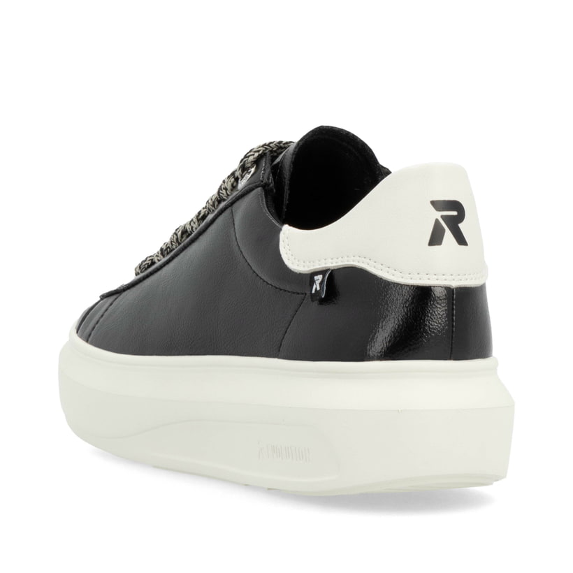 Rieker Artikelnummer W1205-00 Rieker Damen Sneaker Low Glanzschwarz