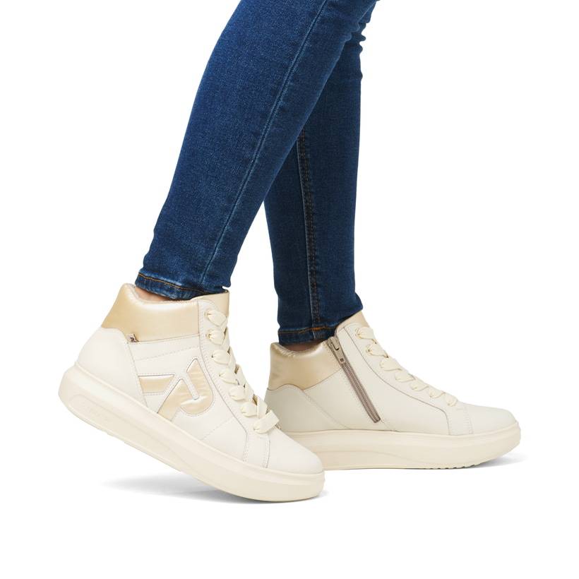 Rieker Artikelnummer W1270-60 Rieker Damen Sneaker High Vanilleweiß