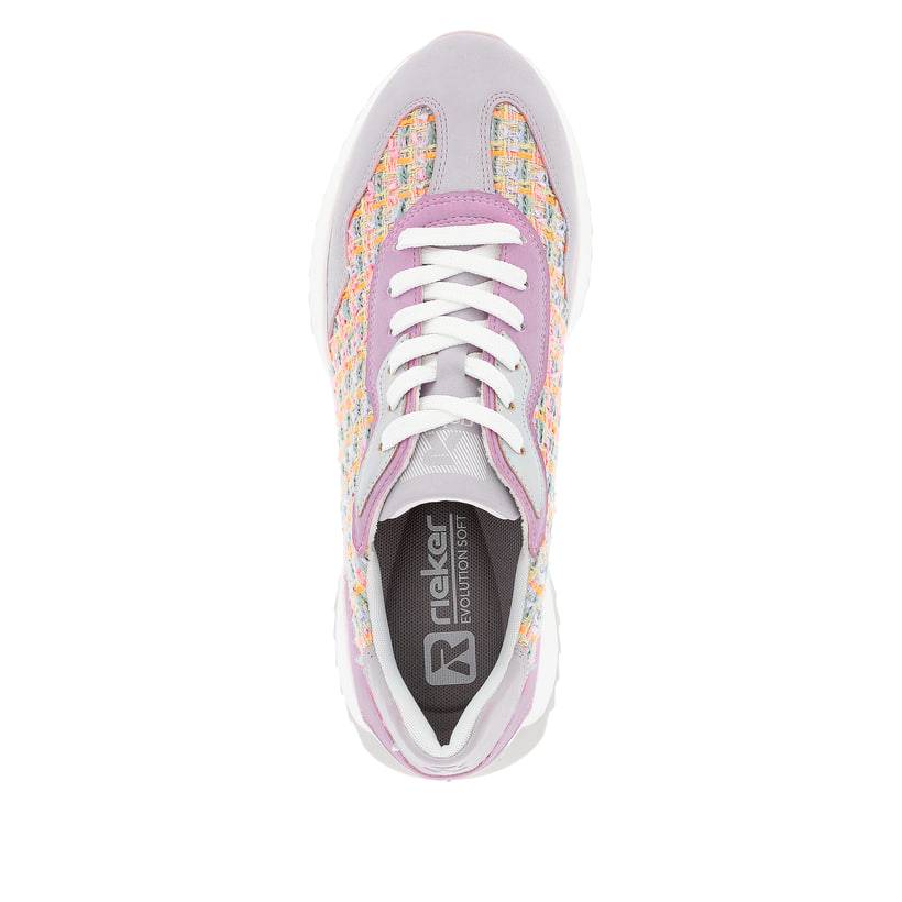 Rieker Artikelnummer W1300-90 Rieker Damen Sneaker Low Lavender Multi
