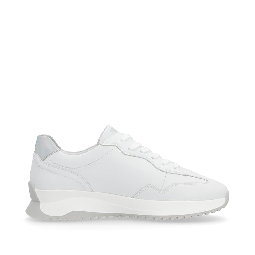 Rieker Artikelnummer W1301-80 Rieker Damen Sneaker Low Pearl-white Silver-metallic
