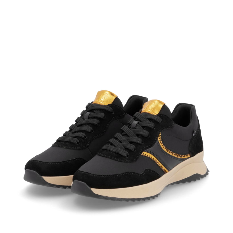 Rieker Artikelnummer W1302-00 Rieker Damen Sneaker Low Asphaltschwarz