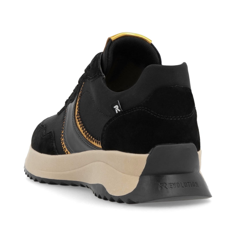 Rieker Artikelnummer W1302-00 Rieker Damen Sneaker Low Asphaltschwarz