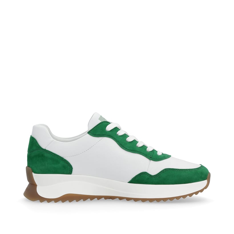 Rieker Artikelnummer W1302-80 Rieker Damen Sneaker Low Clear-white Smaragd-green