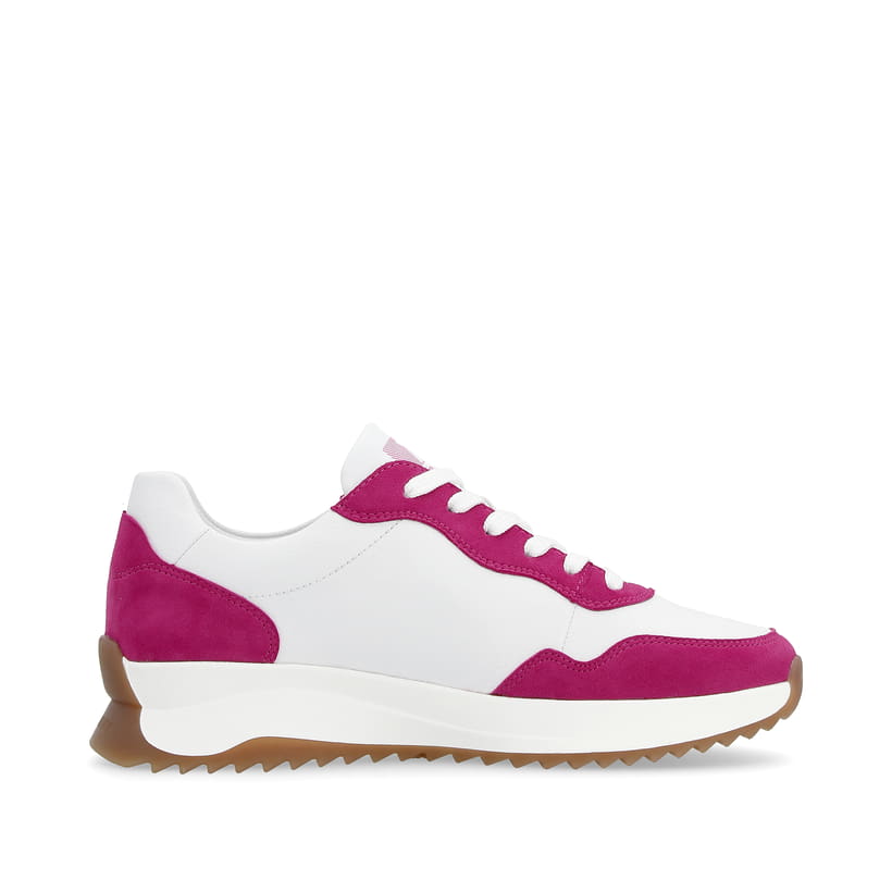 Rieker Artikelnummer W1302-81 Rieker Damen Sneaker Low Clear-white Fuchsia
