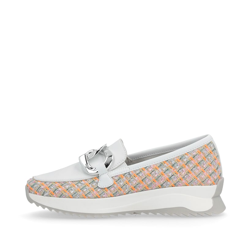 Rieker Artikelnummer W1303-90 Rieker Damen Loafer weiss-multi