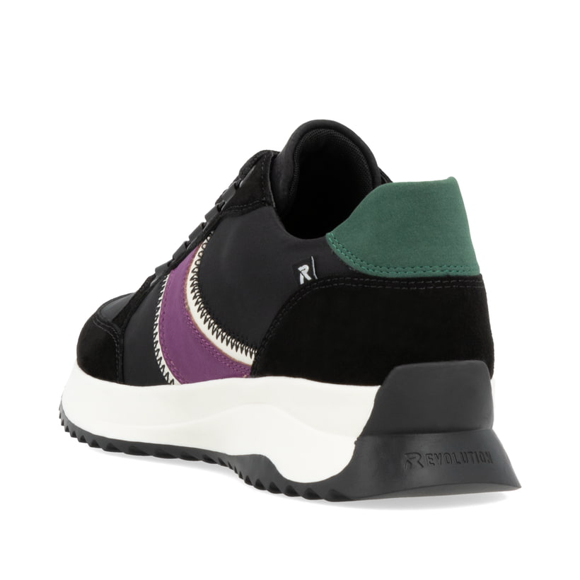 Rieker Artikelnummer W1305-00 Rieker Damen Sneaker Low Asphaltschwarz