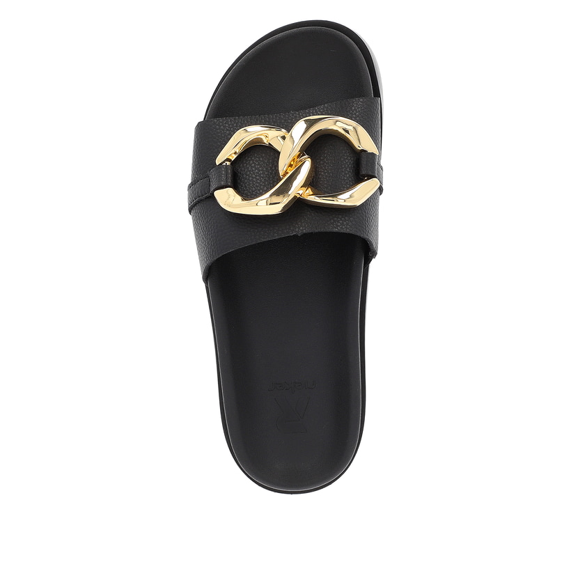 Rieker Artikelnummer W1452-00 Rieker Damen Pantoletten Noir