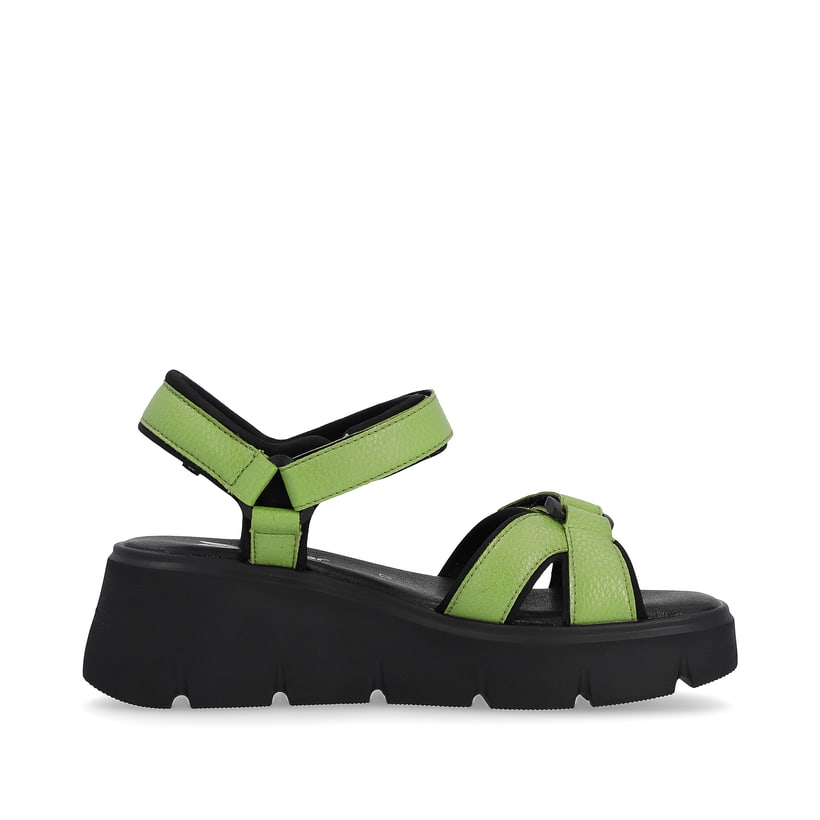 Rieker Artikelnummer W1552-52 Rieker Damen Keilsandaletten Lime