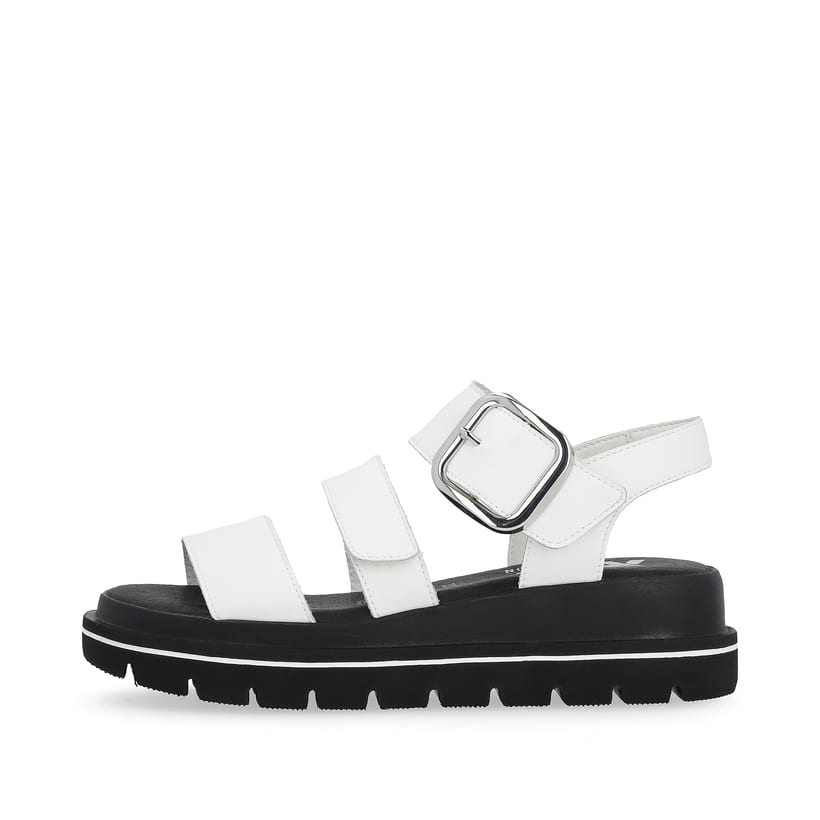 Rieker Artikelnummer W1650-80 Rieker Damen Riemchensandalen pearl white