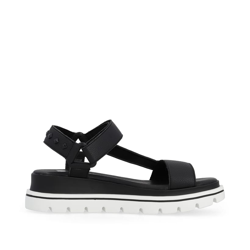 Rieker Artikelnummer W1651-00 Rieker Damen Riemchensandalen Noir