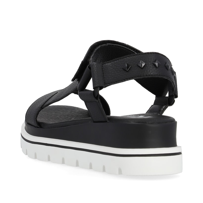 Rieker Artikelnummer W1651-00 Rieker Damen Riemchensandalen Noir
