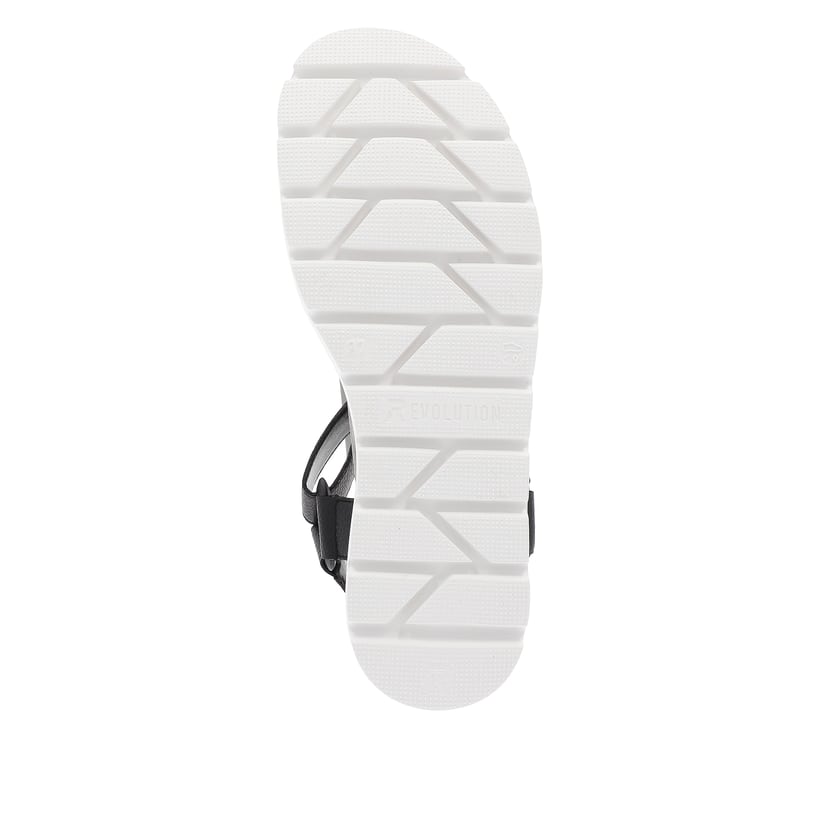 Rieker Artikelnummer W1651-00 Rieker Damen Riemchensandalen Noir