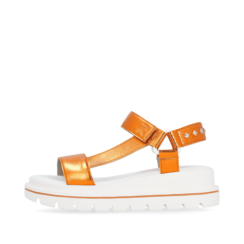 Rieker Artikelnummer W1651-38 Rieker Damen Riemchensandalen amber