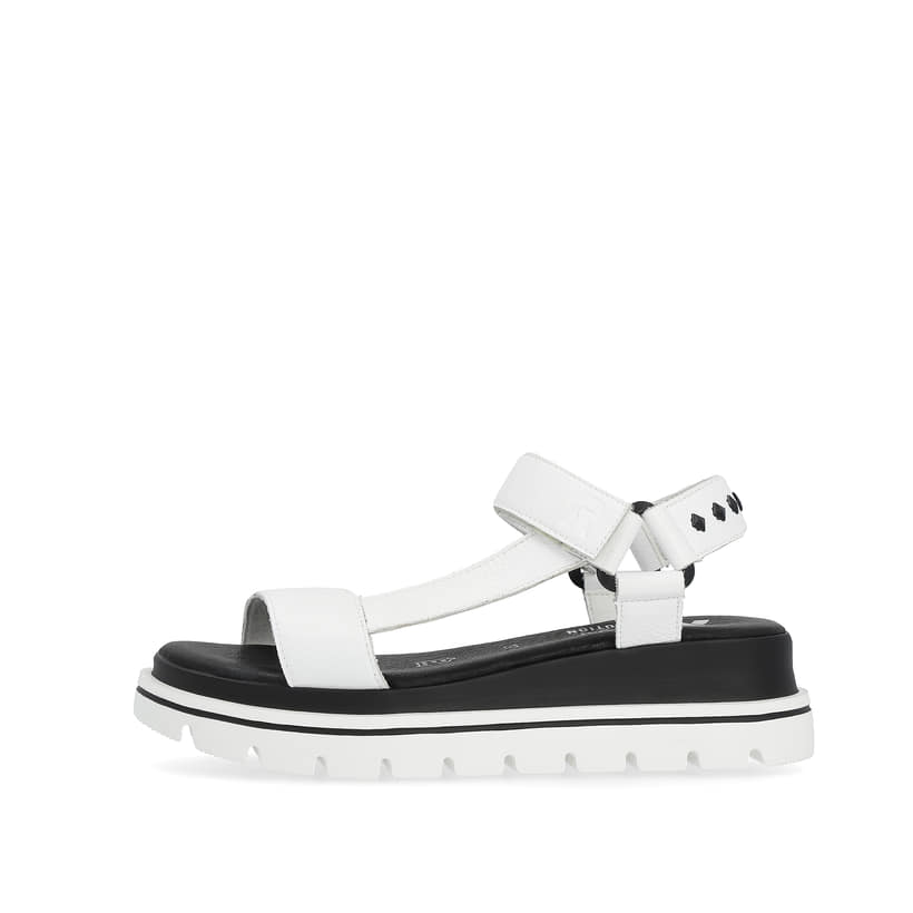 Rieker Artikelnummer W1651-80 Rieker Damen Riemchensandalen pearl white