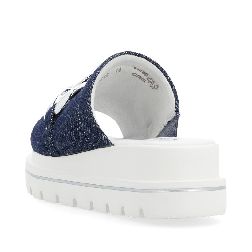 Rieker Artikelnummer W1652-14 Rieker Damen Pantoletten Denim
