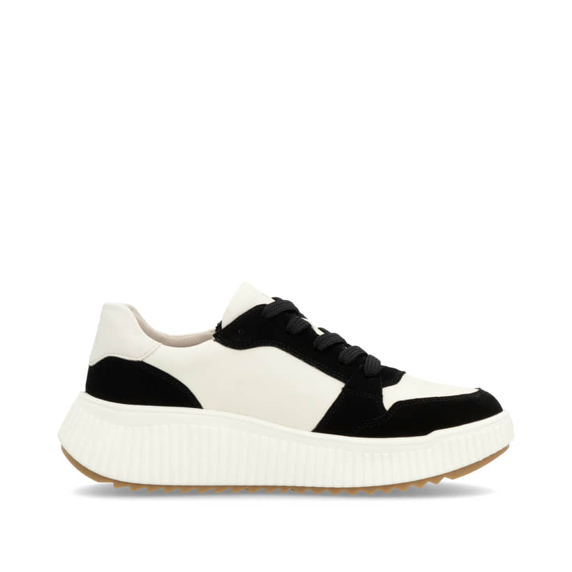 Rieker Artikelnummer W1700-60 Rieker Damen Sneaker Low Vanilleweiß-schwarz