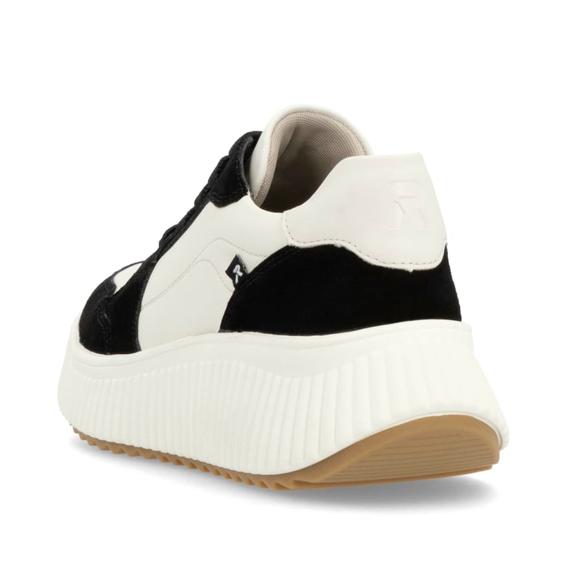 Rieker Artikelnummer W1700-60 Rieker Damen Sneaker Low Vanilleweiß-schwarz