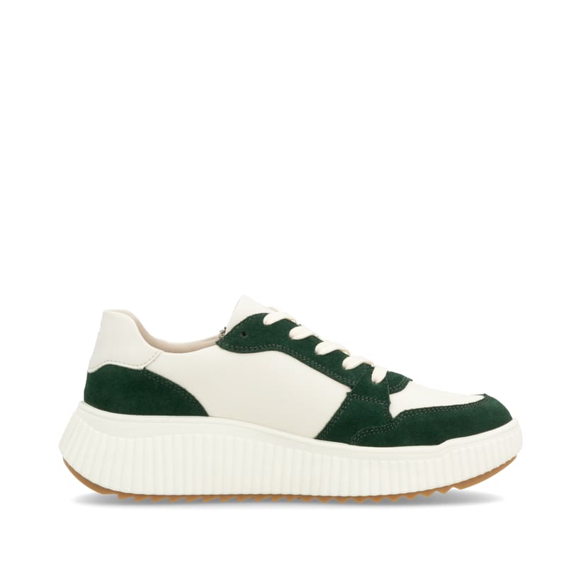 Rieker Artikelnummer W1700-61 Rieker Damen Sneaker Low Vanilleweiß-grün