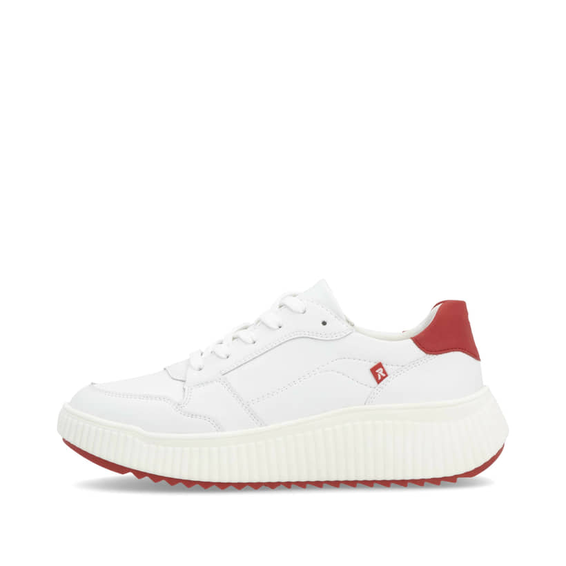 Rieker Artikelnummer W1700-80 Rieker Damen Sneaker Low kristallweiß-rot