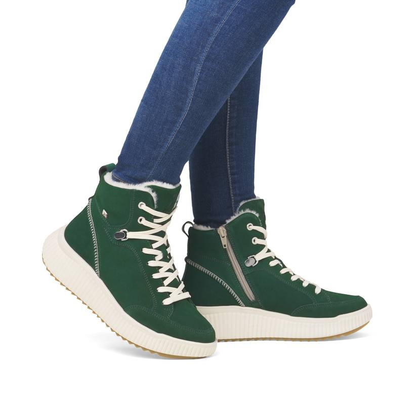 Rieker Artikelnummer W1771-54 Rieker Damen Schnürstiefel Waldgrün