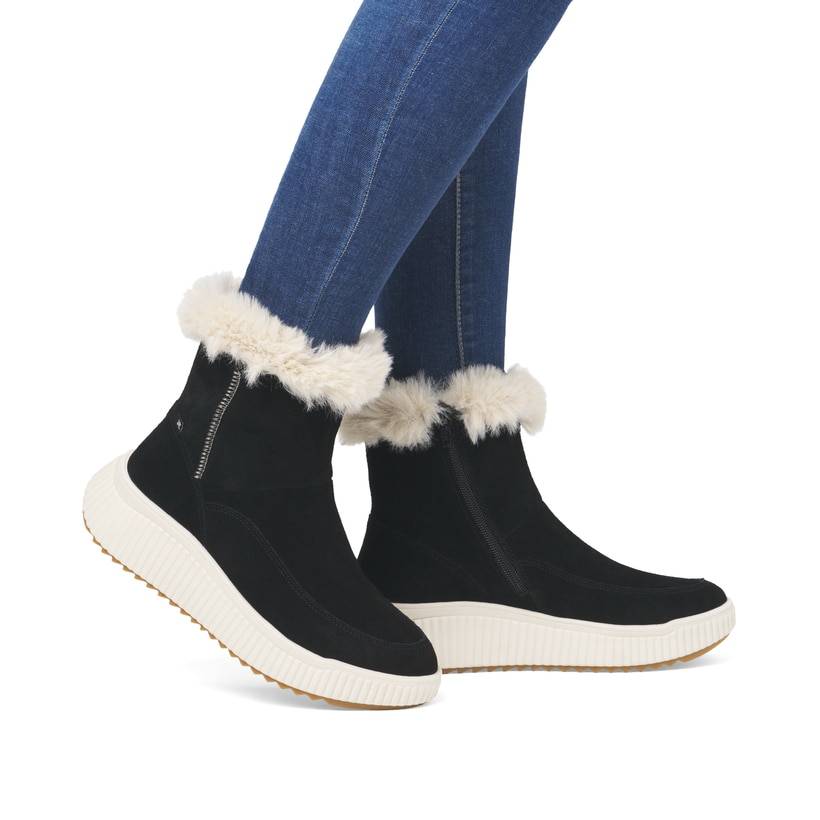 Rieker Artikelnummer W1772-00 Rieker Damen Kurzstiefel Urbanschwarz