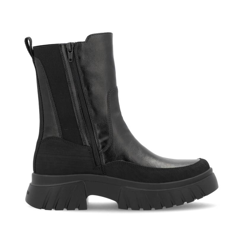 Rieker Artikelnummer W1872-01 Rieker Damen Chelsea Boots Mattschwarz