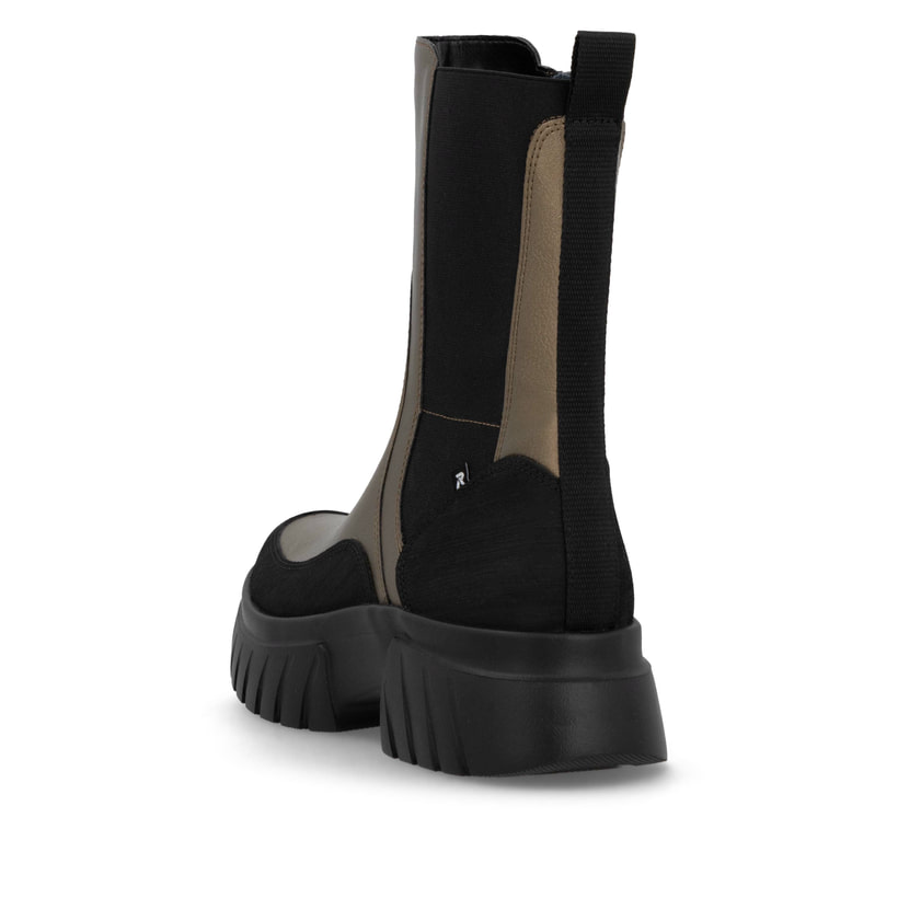 Rieker Artikelnummer W1872-90 Rieker Damen Chelsea Boots Bronze-schwarz