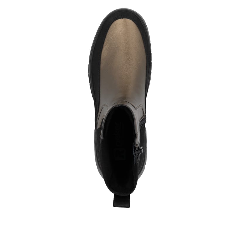 Rieker Artikelnummer W1872-90 Rieker Damen Chelsea Boots Bronze-schwarz