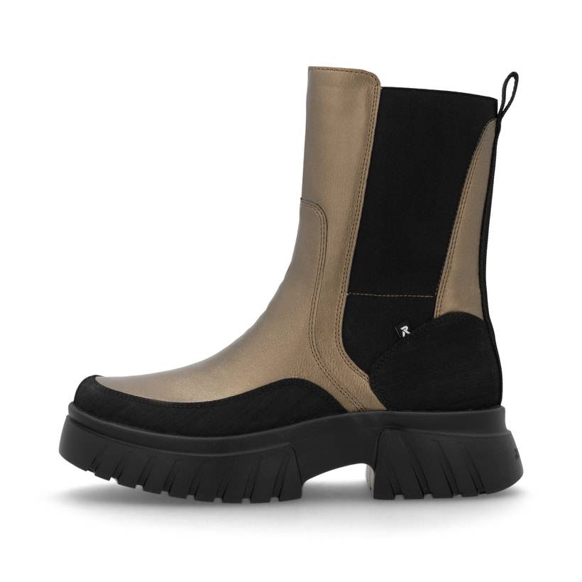 Rieker Artikelnummer W1872-90 Rieker Damen Chelsea Boots Bronze-schwarz