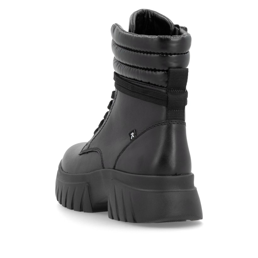 Rieker Artikelnummer W1873-00 Rieker Damen Schnürstiefel Stahlschwarz