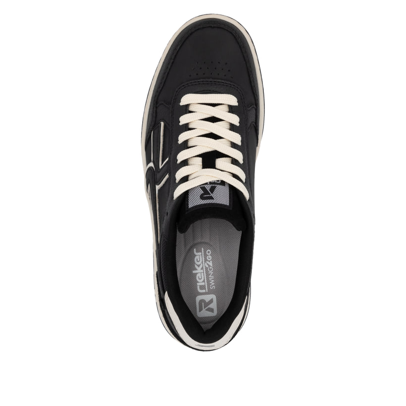 Rieker Artikelnummer W1900-00 Rieker Damen Sneaker Low Urbanschwarz-weiß