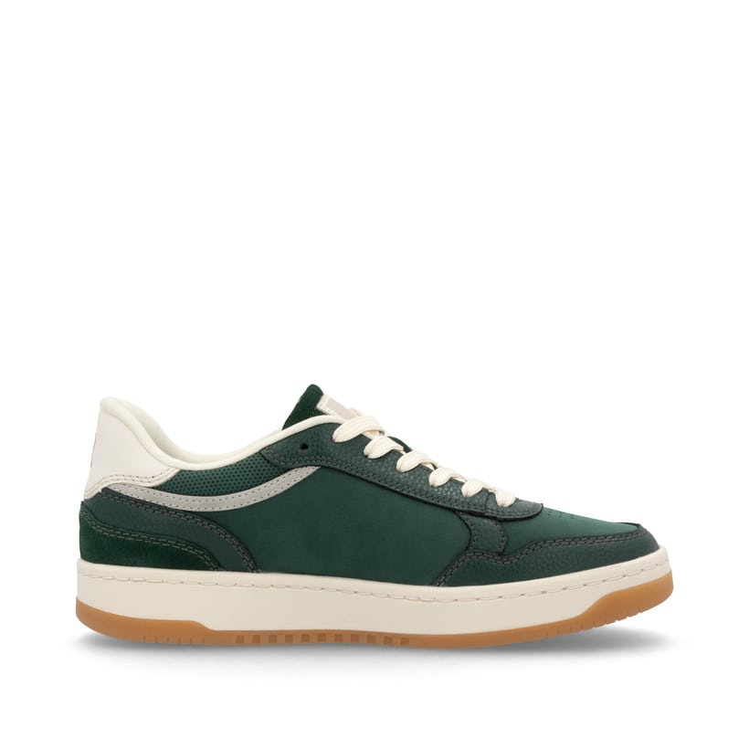 Rieker Artikelnummer W1900-54 Rieker Damen Sneaker Low Waldgrün-weiß