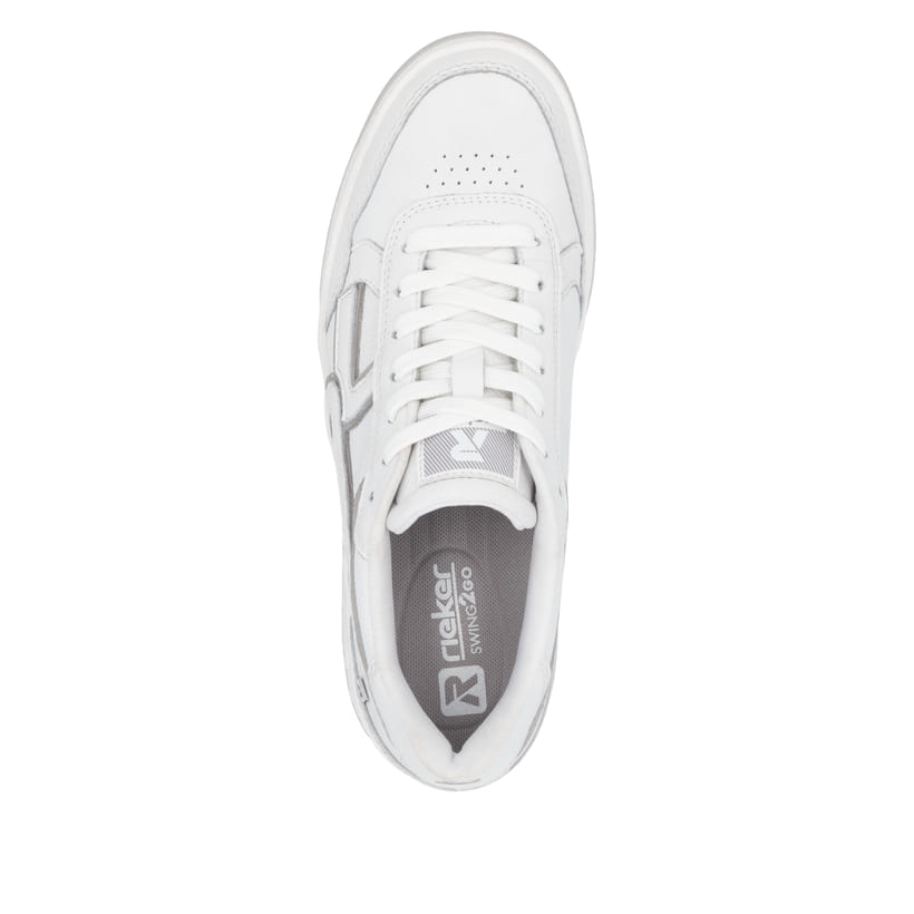 Rieker Artikelnummer W1900-80 Rieker Damen Sneaker Low Frostweiß-grau