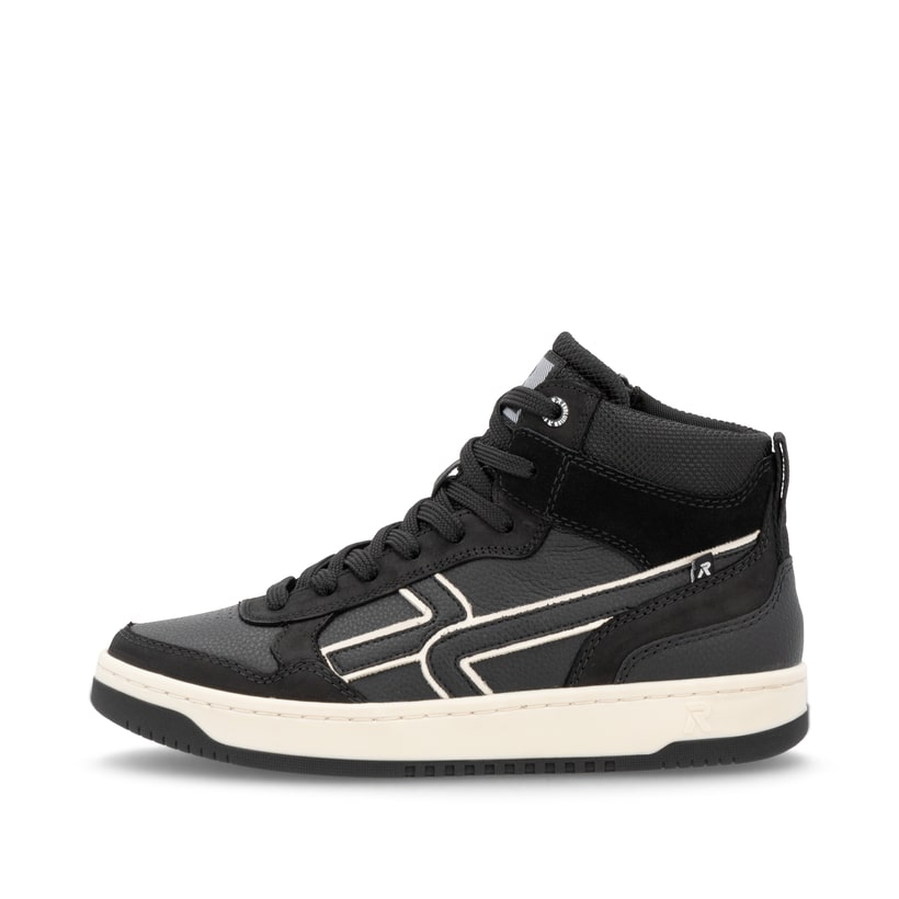 Rieker Artikelnummer W1970-00 Rieker Damen Sneaker High carbonschwarz