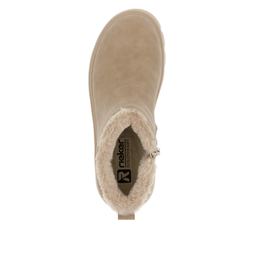 Rieker Artikelnummer W2070-20 Rieker Damen Kurzstiefel Lehmbeige