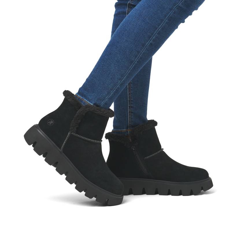 Rieker Artikelnummer W2071-00 Rieker Damen Kurzstiefel Tiefschwarz