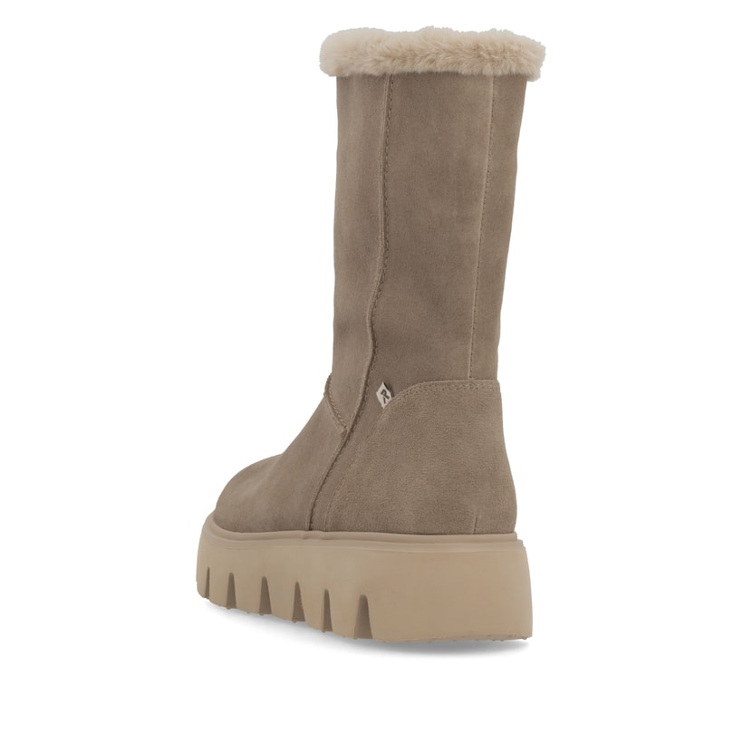 Rieker Artikelnummer W2072-64 Rieker Damen Hochschaftstiefel Graubeige