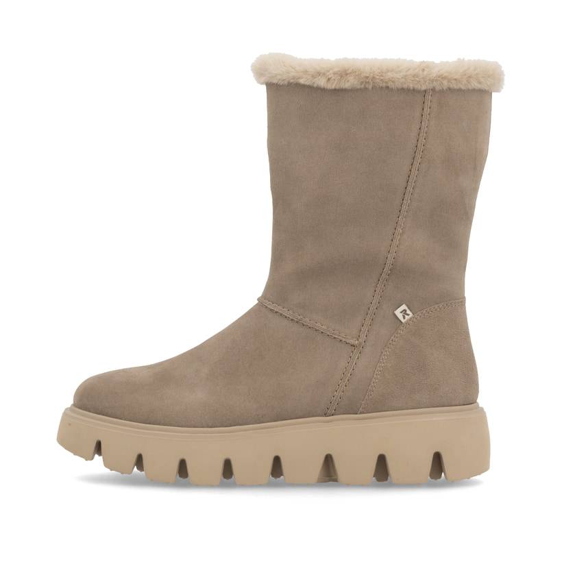 Rieker Artikelnummer W2072-64 Rieker Damen Hochschaftstiefel graubeige