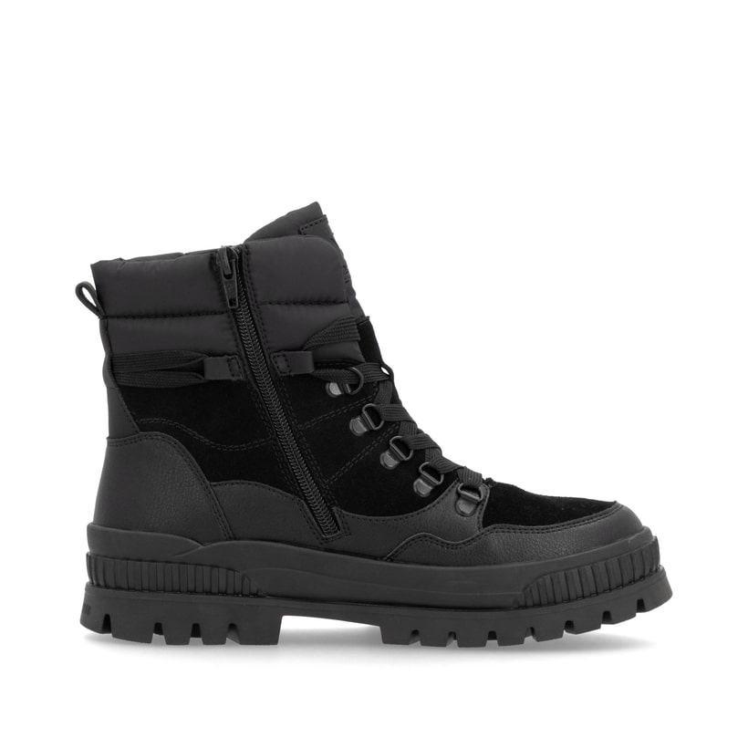 Rieker Artikelnummer W2171-00 Rieker Damen Schnürstiefel Carbonschwarz