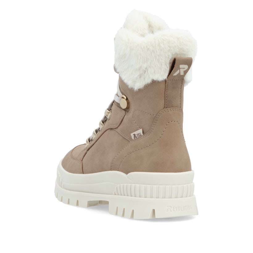 Rieker Artikelnummer W2174-20 Rieker Damen Schnürstiefel Braunbeige